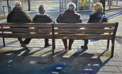 People enjoying the first sunshine ©Peter Weidenbaum